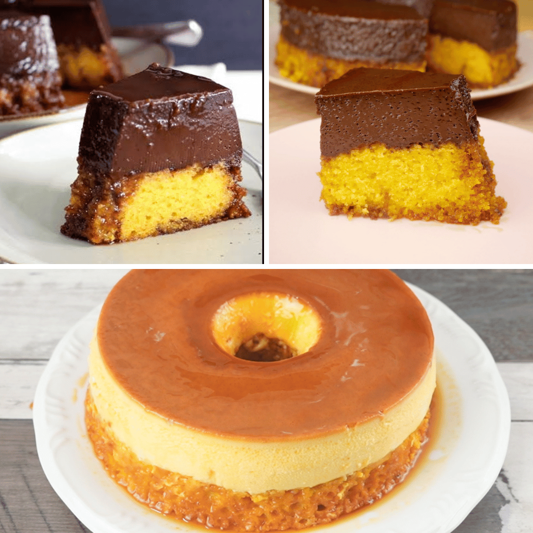 Como fazer um delicioso bolo de cenoura com pudim 🍰