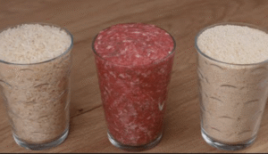 Receita de Bolinhos de Carne com Arroz Cremoso